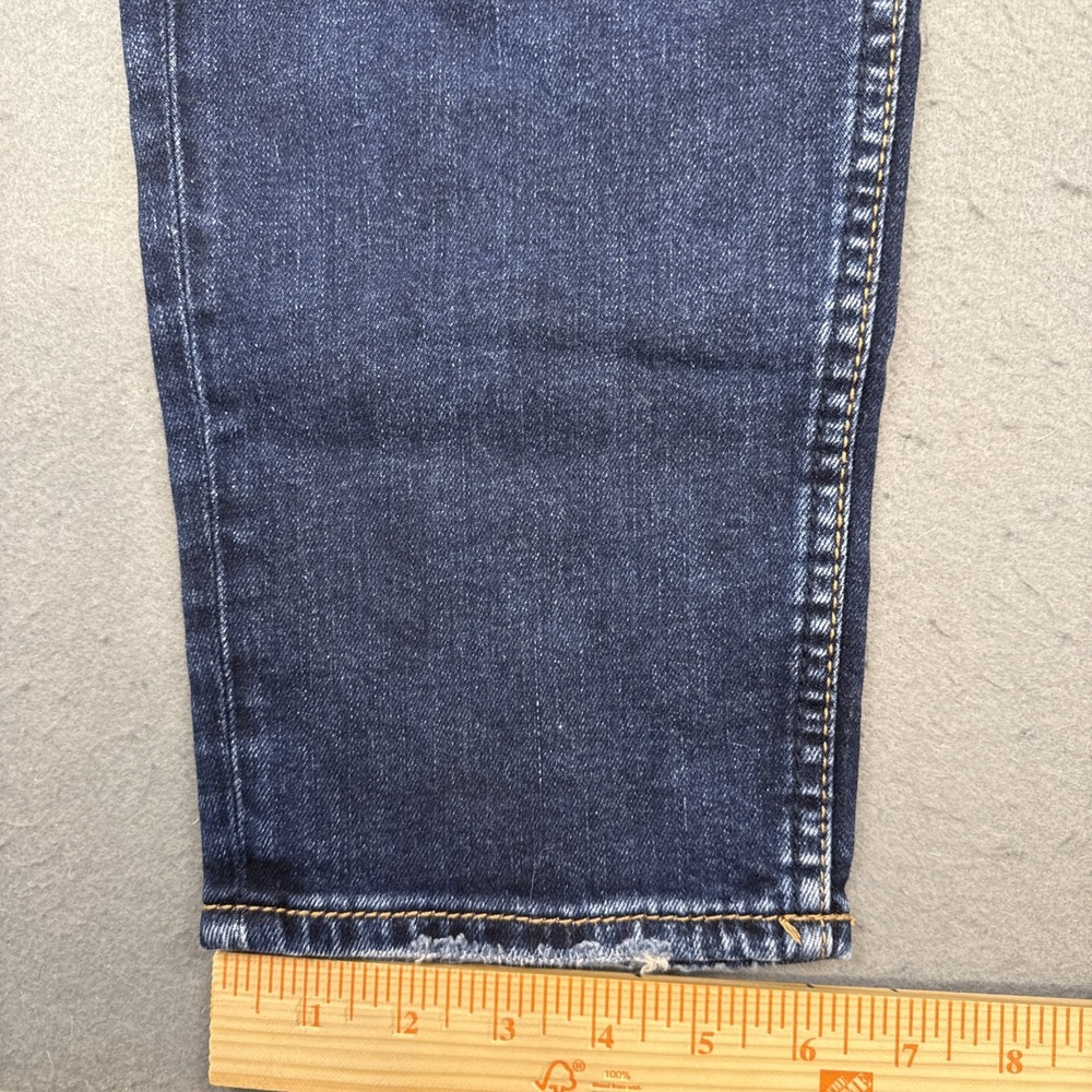 Women's Silver boyfriend Jeans Co W31/L25 straight dark wash whiskering - Picture 7 of 10